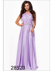 Жіноче вечірнє шовкове плаття максі